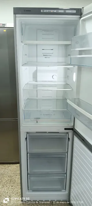Nevera Combi Bosch Acero Inoxidable No Frost