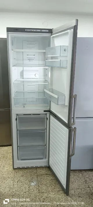 Nevera Combi Bosch Acero Inoxidable No Frost