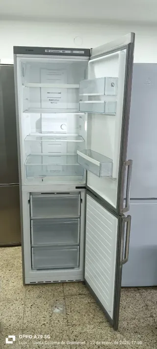 Nevera Combi Bosch Acero Inoxidable No Frost
