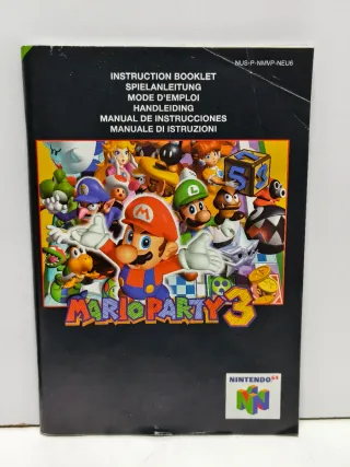 Mario Party 3 Nintendo 64 Caja y Manual