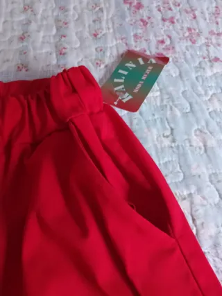 Lote 2 Pantalones Vaqueros y Rojo