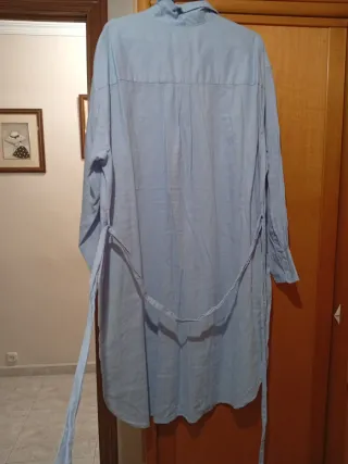 Vestido camisero azul