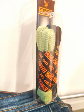 Cordones Munich Deportivas Negro y Verde