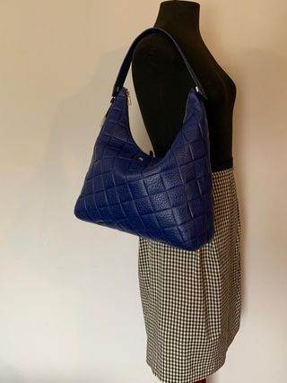 Bolso Purificación García Azul Piel