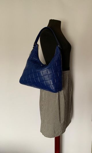 Bolso Purificación García Azul Piel