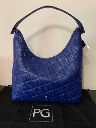 Bolso Purificación García Azul Piel