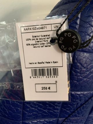 Bolso Purificación García Azul Piel