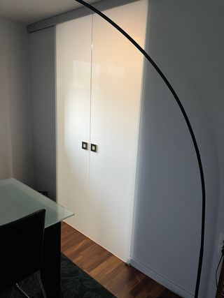 Puerta corredera cristal 2 hojas