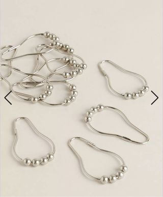 Anillas Cortina Baño Metal Zara Home. A ESTRENAR