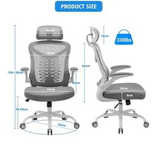 Silla de escritorio ergonómica ajustable