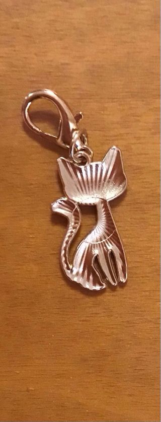 Portachiavi gattino smaltato colorato