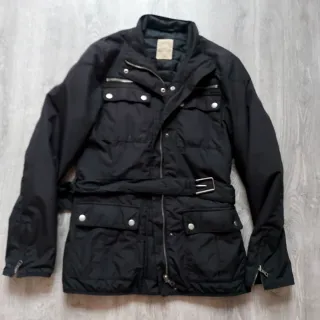 Chaquetón negro mujer