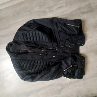 Chaquetón negro mujer