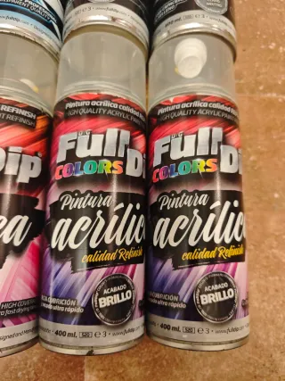 Pack Full Dip Pintura Acrílica Spray 400ml para ll