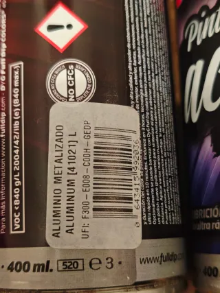 Pack Full Dip Pintura Acrílica Spray 400ml para ll