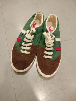 Zapatillas El Ganso Marrón y Verde