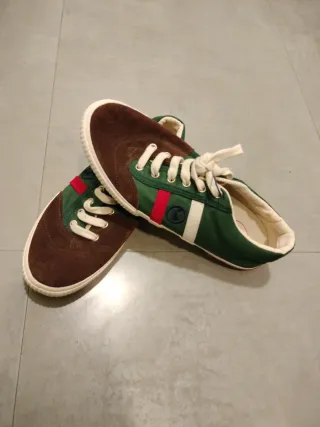 Zapatillas El Ganso Marrón y Verde