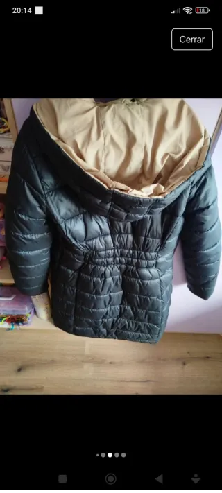 Plumífero Pepe Jeans Mujer Negro y Beige