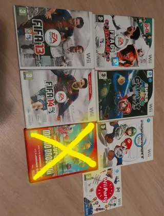 Lote 6 Juegos Wii: FIFA, Mario, Wii Party