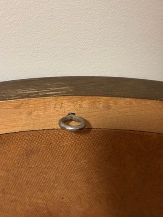 Espejo Redondo Madera y Cristal