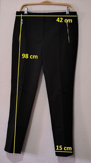 Pantalón negro Cortefiel con cremallera