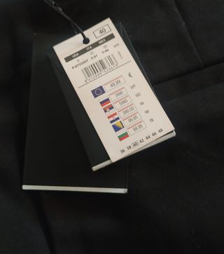 Pantalón negro Cortefiel con cremallera