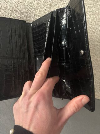 Cartera Guess Negra Cocodrilo