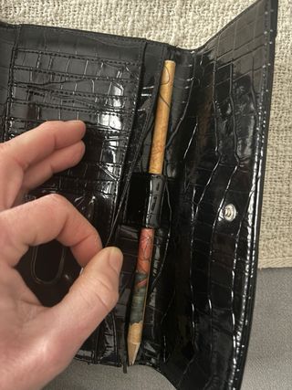 Cartera Guess Negra Cocodrilo