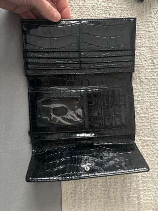 Cartera Guess Negra Cocodrilo