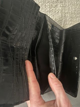 Cartera Guess Negra Cocodrilo