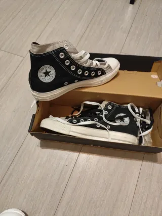 Zapatillas Converse All Star Negras y Grises