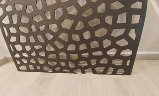 Celosia decorativa metal marrón