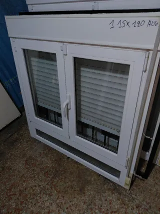 Ventana aluminio con su reja115x120