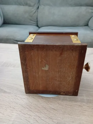 Molinillo de café antiguo madera y metal