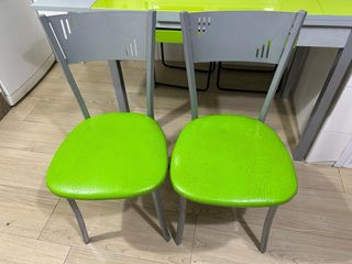 Mesa de cocina extensible cristal y metal