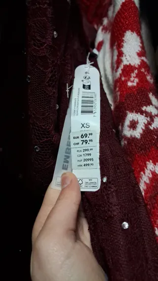 Vestito nuovo con cartellino