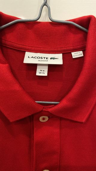 Camisa Polo Lacoste Roja