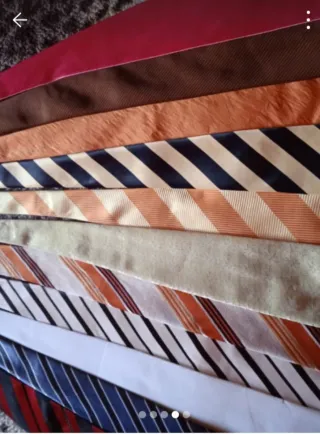 Lote corbatas rayas y lisas