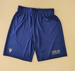Pantaloncino reversibile Italbasket Blu e bianco