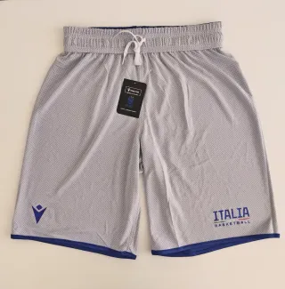 Pantaloncino reversibile Italbasket Blu e bianco