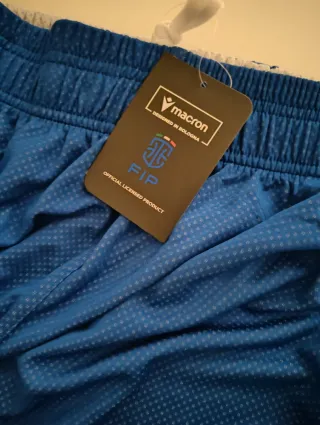 Pantaloncino reversibile Italbasket Blu e bianco