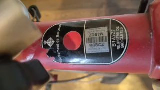 Bicicleta Brompton 6 velocidades Roja