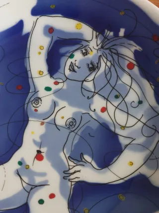 Plato Felipe Criado Sargadelos y Catálogo Firmado