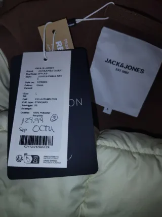 Chaqueta Parka Jack & Jones Marrón Talla L