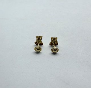 Pendiente Osos de oro de 18k, 0.47 g.