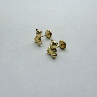 Pendiente Osos de oro de 18k, 0.47 g.