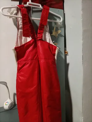 Peto de esquí rojo Kitsch Vintage