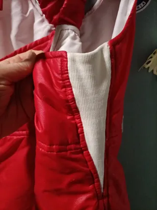 Peto de esquí rojo Kitsch Vintage