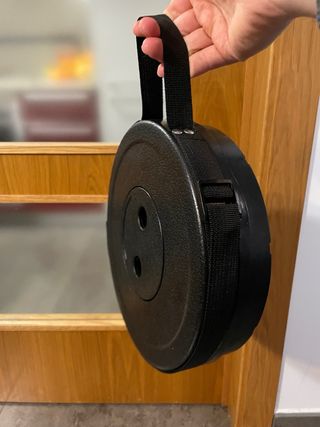 Taburete plegable negro