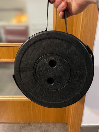 Taburete plegable negro